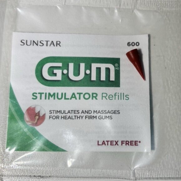 GUM Stimulator Refills - 12 rubber tips - Travel packs - Picture 2 of 4